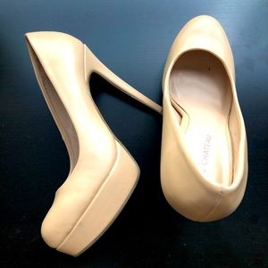 Beige high heels-size 36